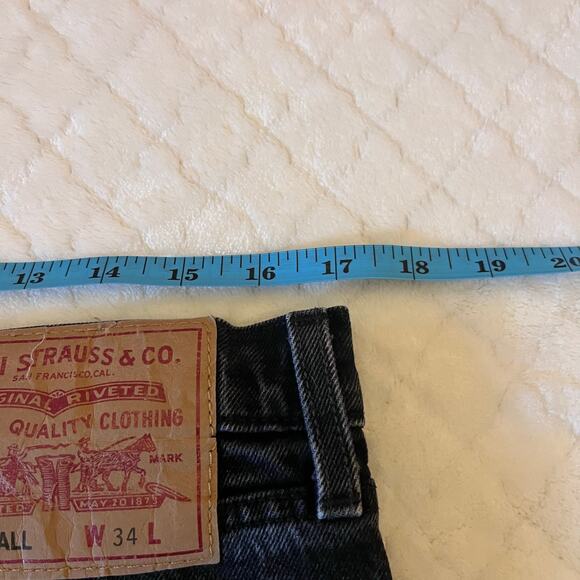 Levis Premium Hi-Ball Jeans Black Men’s Sz 34 - Picture 12 of 12